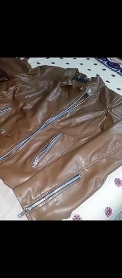 Pure Brown Leather Jacket.