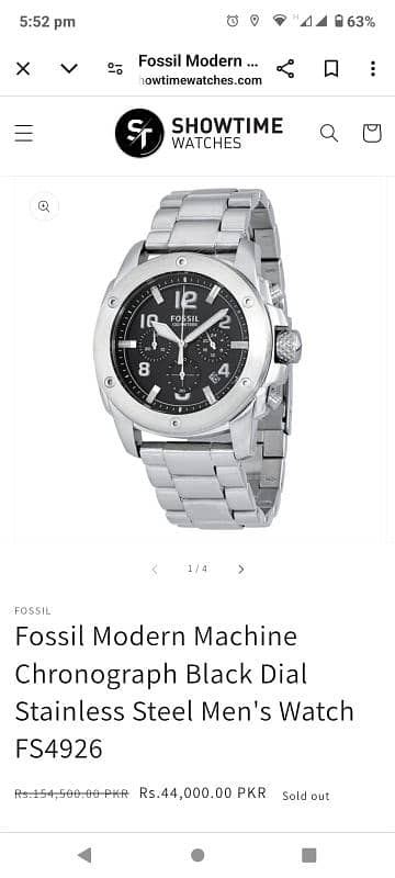 Fossil ( Modern Machine ) stainless steel original 03132526076 18