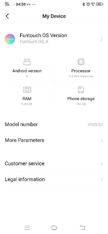 Vivo s1 for sell 8/256 only charger and mobile exchange possible 2