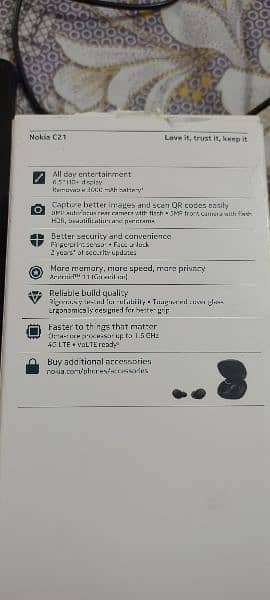 NOKIA C21 (2/32) Official Warranty left 2