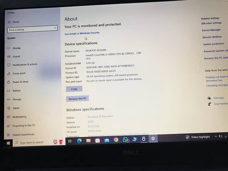 Dell latitude 3550 2