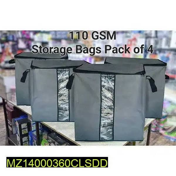 HIGH QUALITY STORAGE BAG PACK OF 6 FOR CLOTHES AND BLANKET RANDOM COL 0