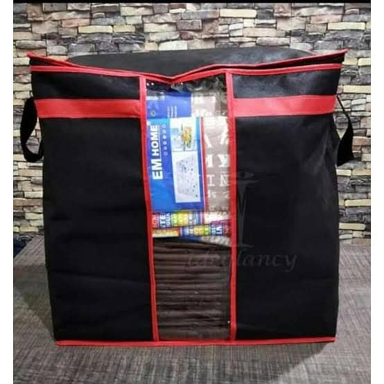 HIGH QUALITY STORAGE BAG PACK OF 6 FOR CLOTHES AND BLANKET RANDOM COL 1