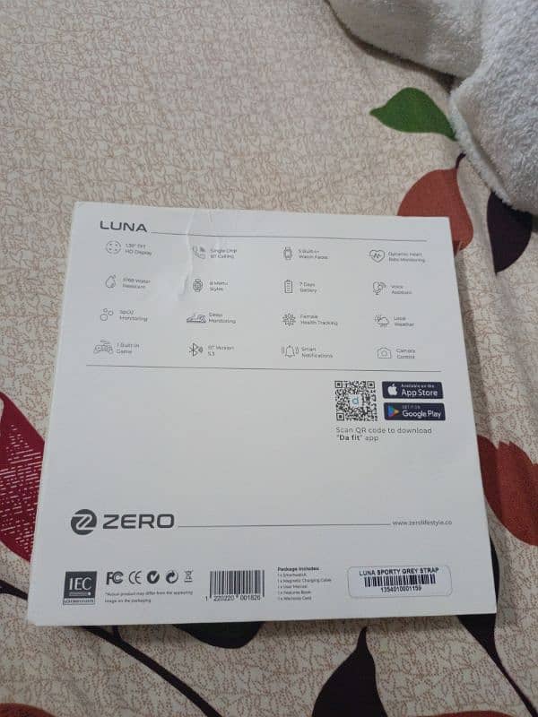 zero lifestyle smart watch luna 5