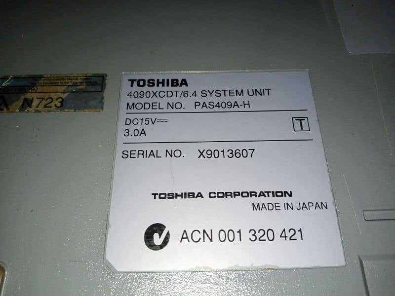 Toshiba laptop 4