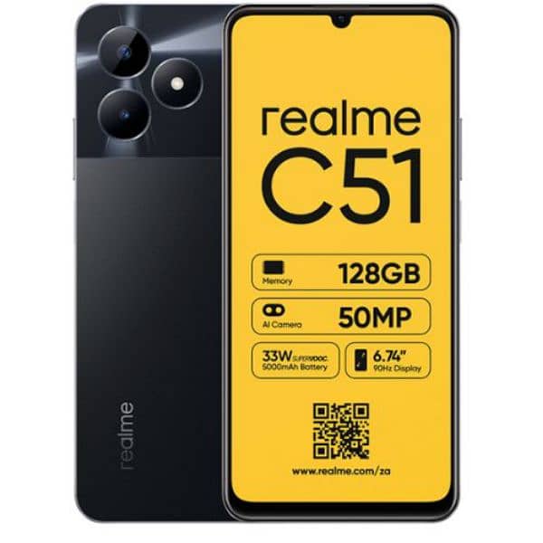 Realme C51 - 4/128  - Only 1 Month Used - 11 Month Warranty Available 0