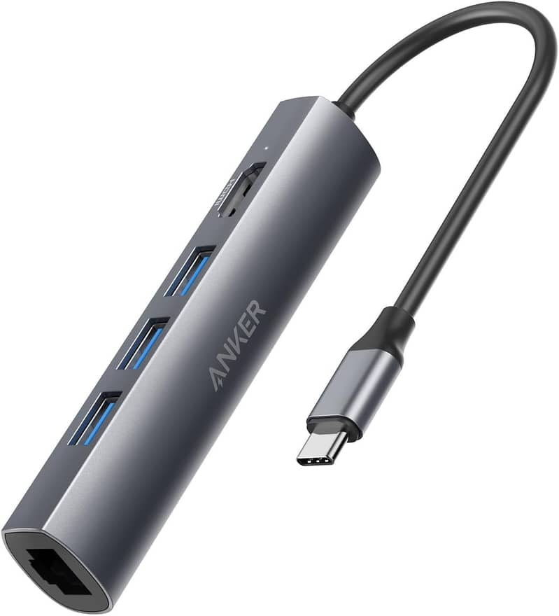 Anker 5-in-1 Premium USB-C Data Hub, with HDMI Output, 1-Gigabit Ethe 2