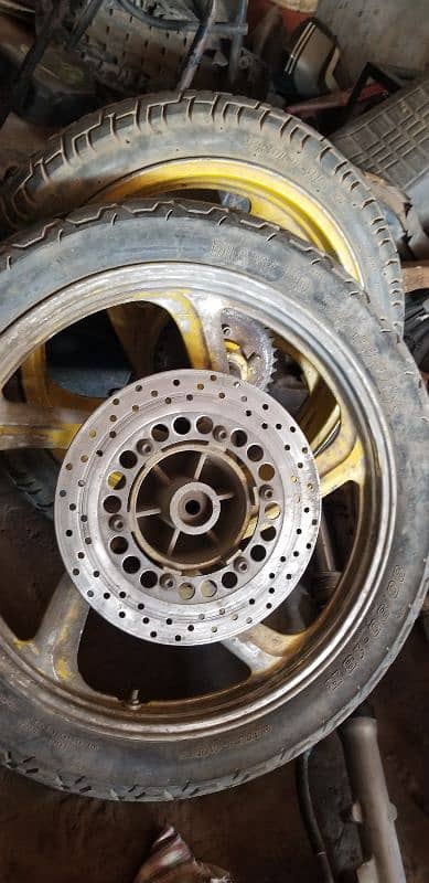 kawasaki engine  rx 115 shoks alloy rims 8