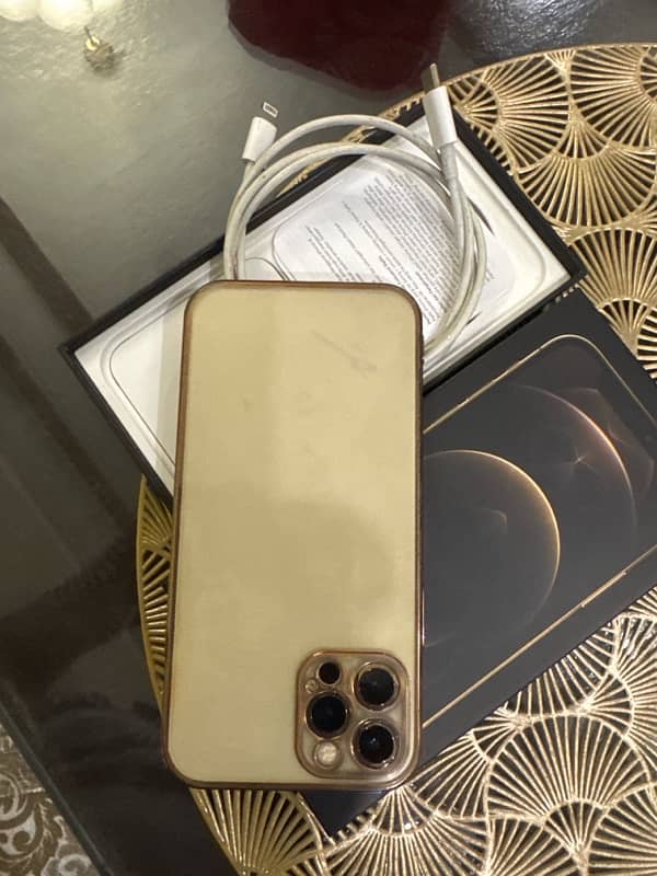 Iphone 12 pro 256 Gold FU both Sims PTA approved 1