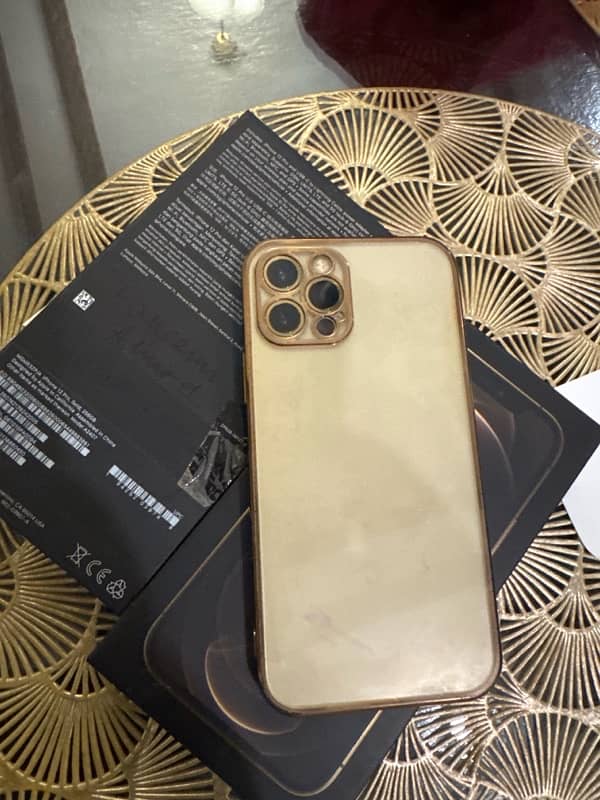 Iphone 12 pro 256 Gold FU both Sims PTA approved 4