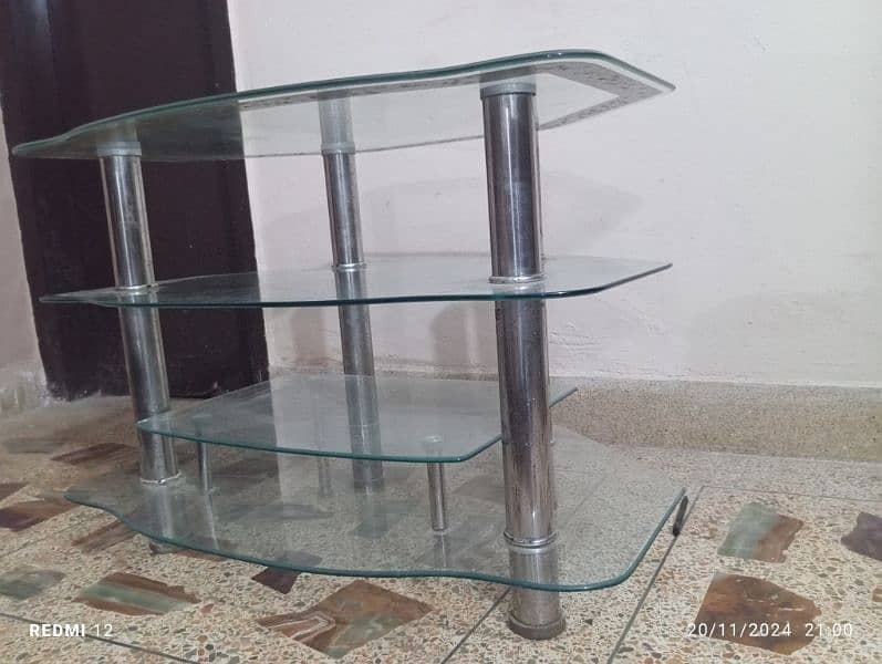 Elegant Glass Table with 4 Sections – Perfect for Your Space!" 5