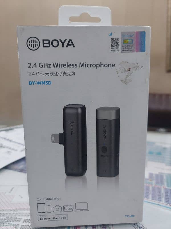 boya original microphone wireless for sale in valencia town lahore 0