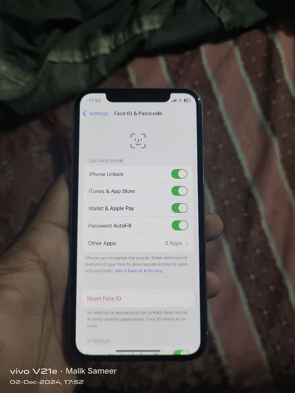 iphone X non pta factory unlocked 256 10 by 10 no fault 6