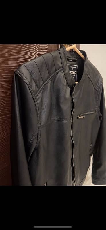 Peacocks Menswear Faux Leather Jacket Medium size 0