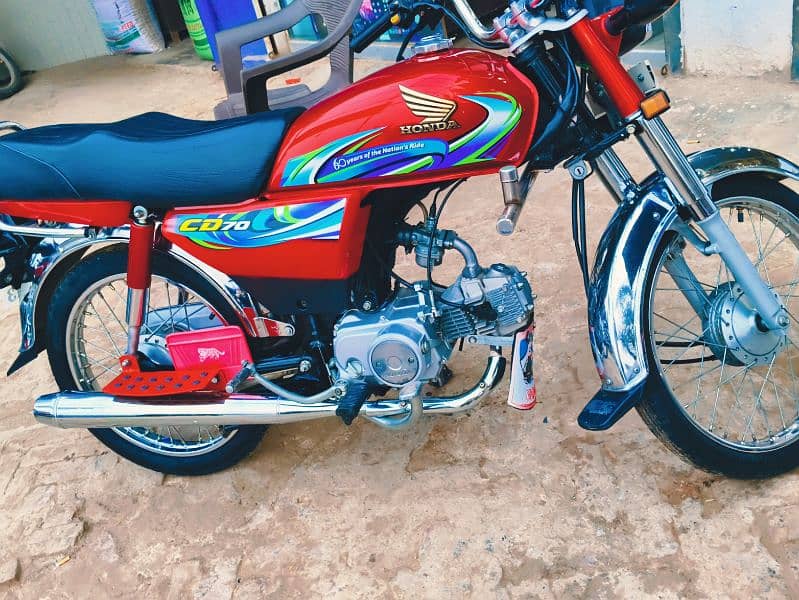 Honda CD70 2024 (All Punjab Number) 1