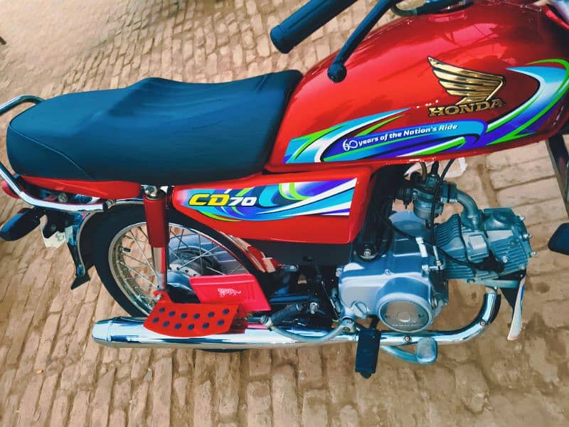 Honda CD70 2024 (All Punjab Number) 2