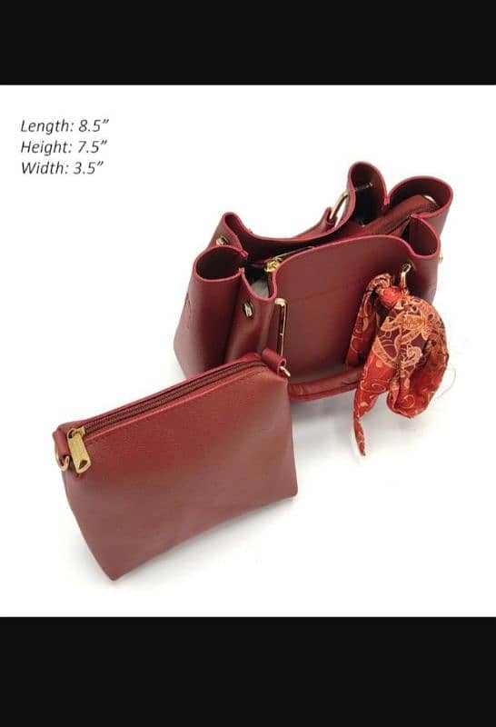 Women's Pu Leather Hangbag Sets 4