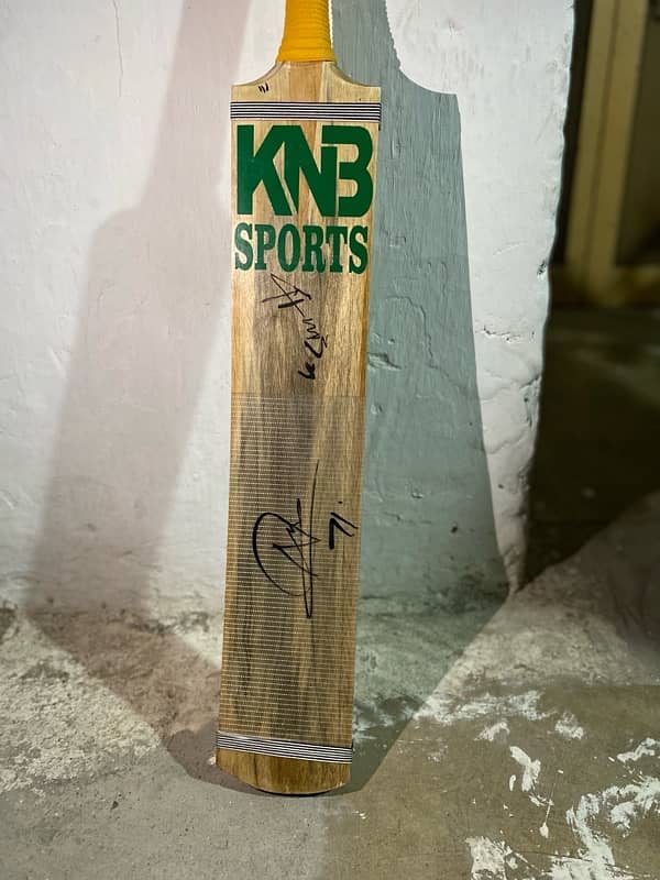 Tape Ball Bat ( Sighned By Naseem Shah and Muhammad Haris) 4