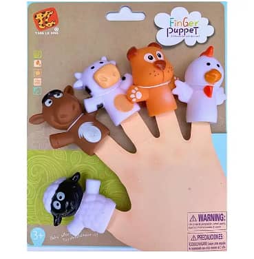 Pack of 5 Marvel Studio Avengers Fingers Puppets For Kids Hand Rubber 0