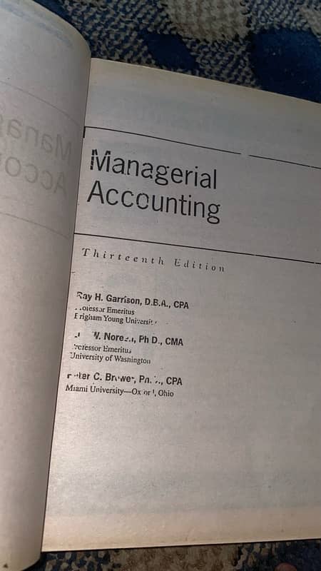 Managerial Accounting 1