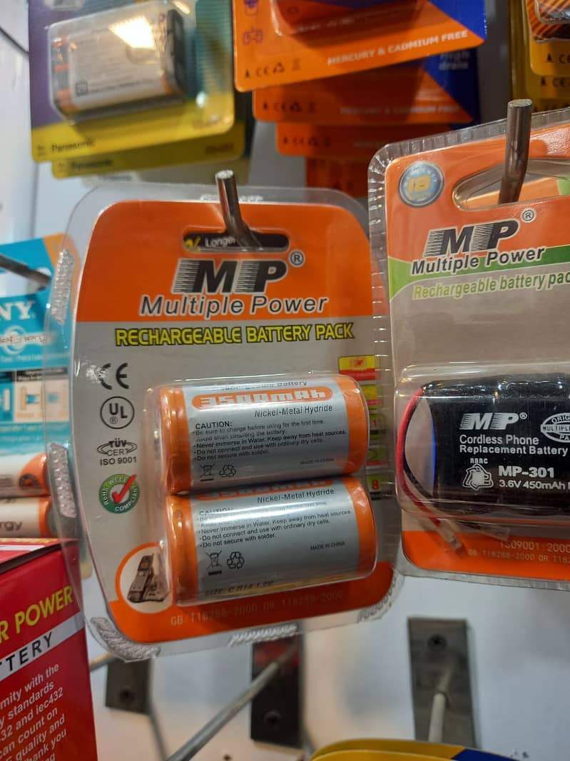 ENERGIZER, DURACELL, PANASONIC, PKCELL, MULTIPOWER, CELLS 10