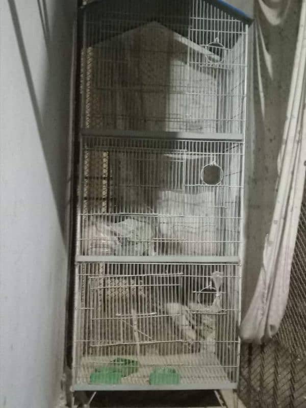 3 portion cage for birds and animals size 4.5 feet×1.3feet 0