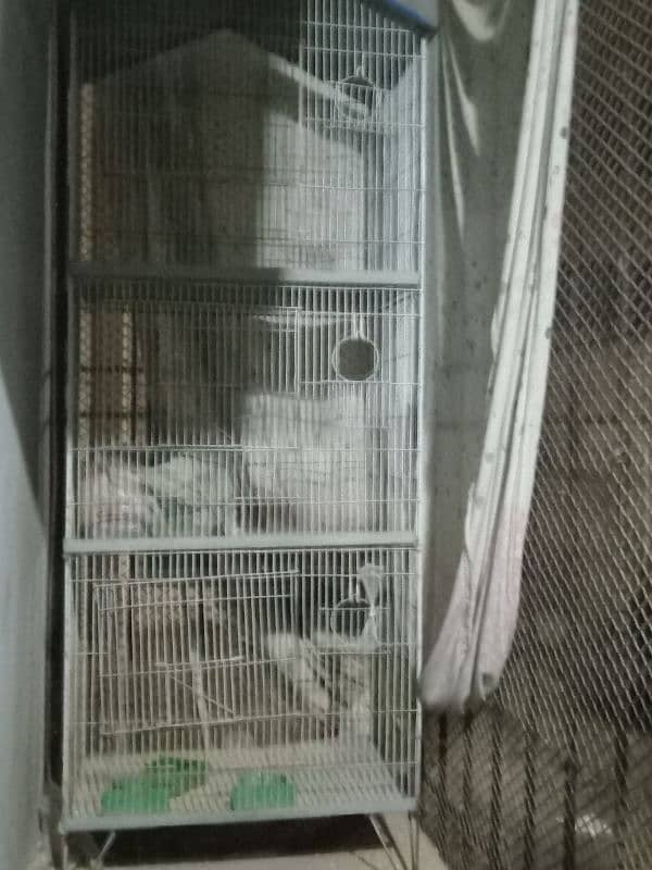 3 portion cage for birds and animals size 4.5 feet×1.3feet 1