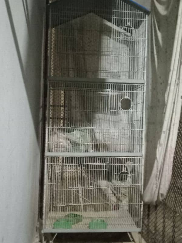 3 portion cage for birds and animals size 4.5 feet×1.3feet 2