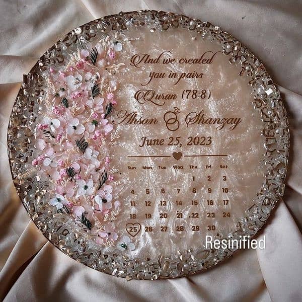 resin art clock nd jewelry 8