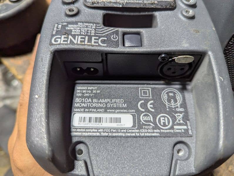 Genelec 8010A 3 inch Powered Studio Monitor Pair 3