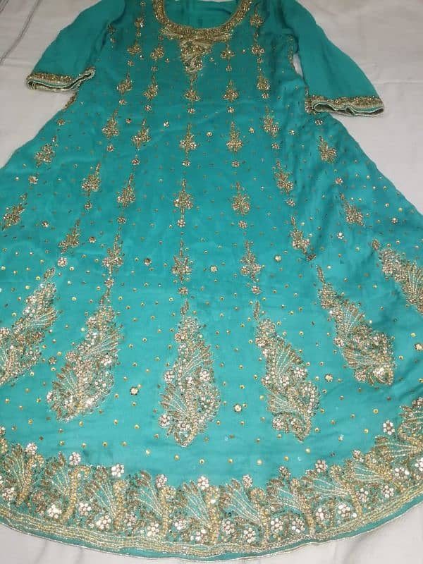 ferozi color engagement,walima maxi latest style 0