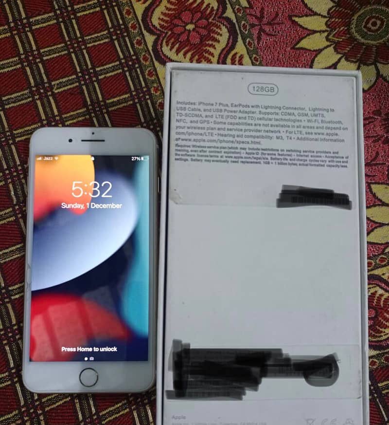 i Phone 7plus (PTA APPROVED) 128 GB 2