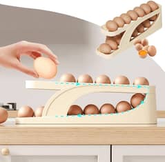 14 Grid Egg Box Rolling Tray Storage Container Organizer Holder For R