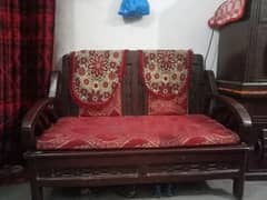 sofa 3 adad red colour