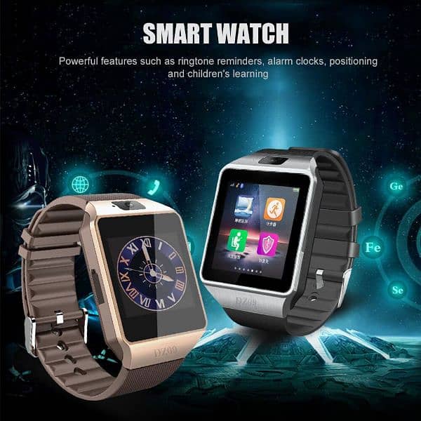 box pack new dz09 smart watch with sim and sd card support 0