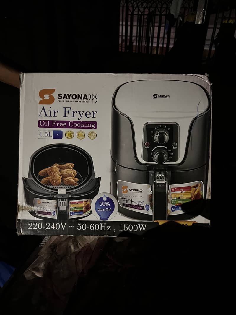 Sayona air fryer totally new, unused fully packed. 10/10 6