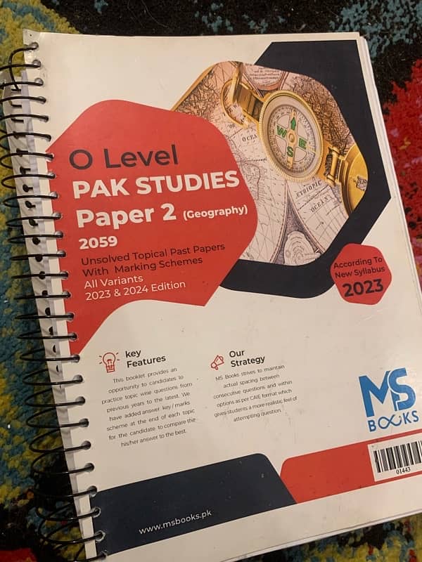 O-level books/notes/pastpapers for islamiat and PS v cheap 7