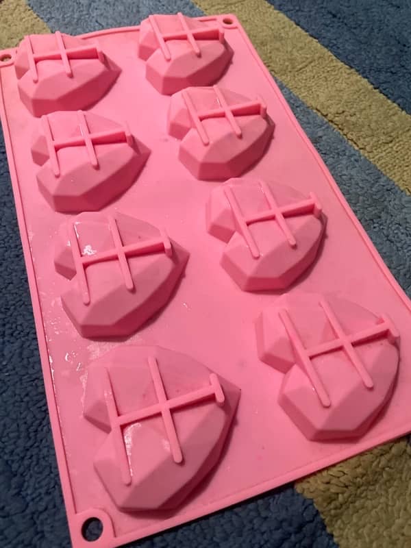 3D mini heart shape silicone mould 4