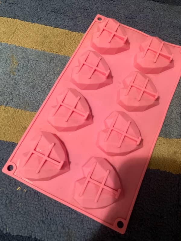 3D mini heart shape silicone mould 5