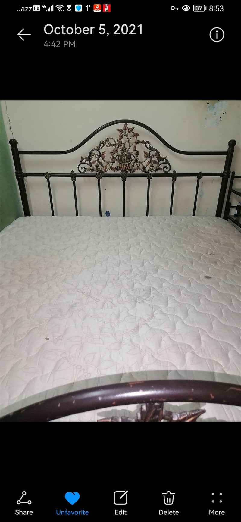 Full king bed set with 2 side tables, dressing Table mattress, person 3