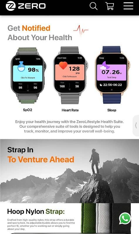 Zero Phantom Pro Smart watch,, Always on display 1 year warranty 4