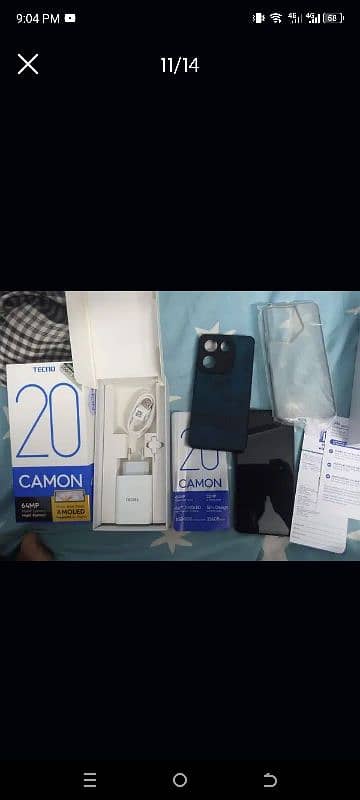 Tecno Camon 20 8gb 256gb complete box 4