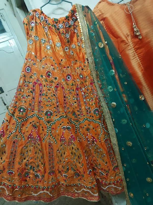 almost new mehandi / mayon / ubtan / party wear / bridal lehanga 3