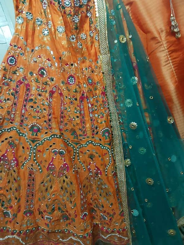 almost new mehandi / mayon / ubtan / party wear / bridal lehanga 5