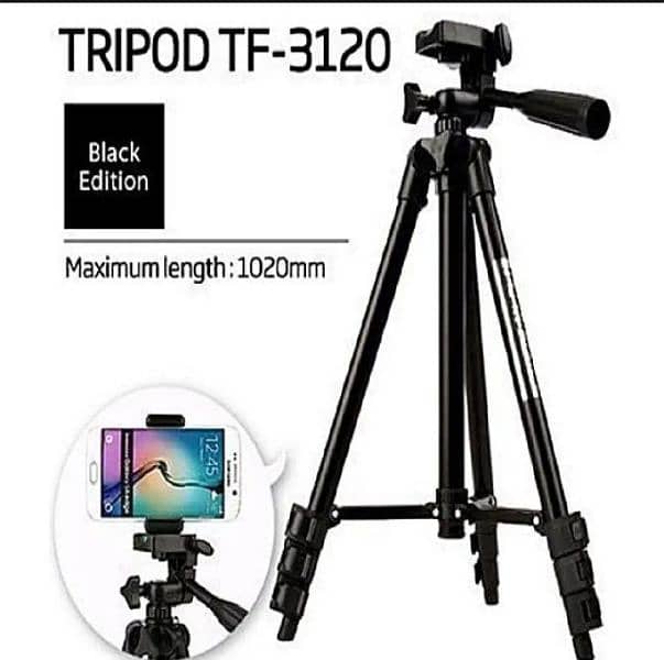 3120 Tripod Stand 42 Inches with free mobile holder 0