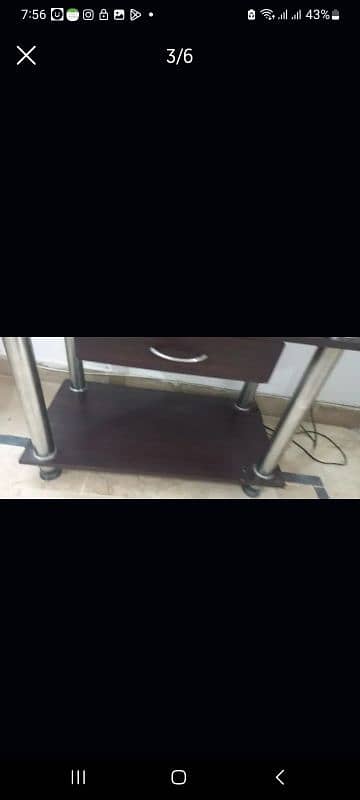 tv trolley of glass top for sale 4