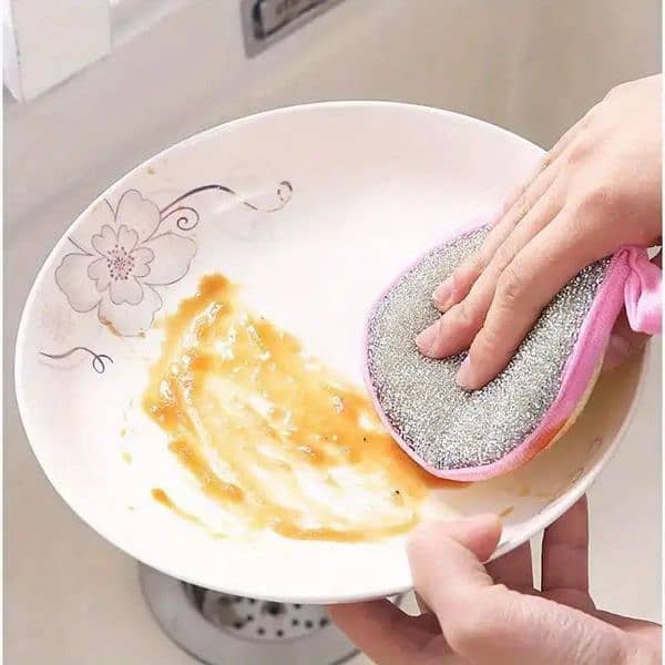 Double sided Spong for kitchen dishwashing Sponge house hold cleaning 1