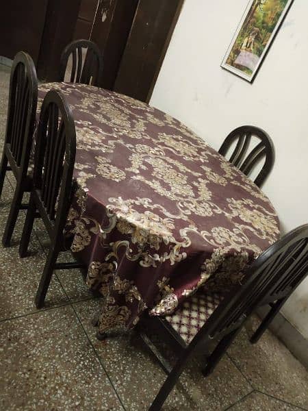 Dining table with 6 chairs 2