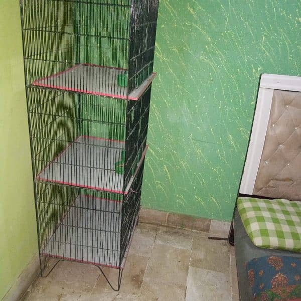 4 portion cage for conures or ringneck 1