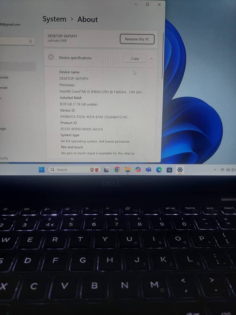 Dell Latitude 5300 i5 8th Generation 8 ram 128 ssd 3